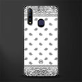 paisley white glass case for vivo z1 pro image