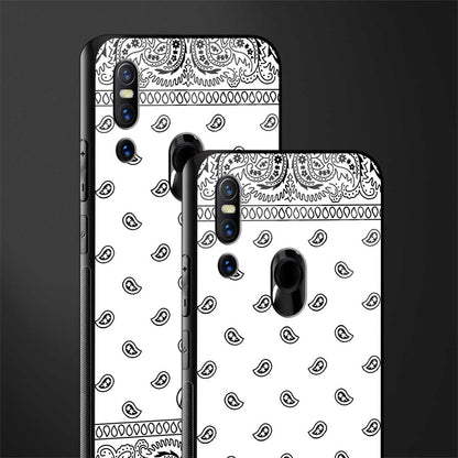 paisley white glass case for vivo v15 image-2