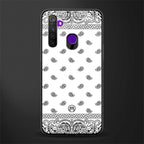 paisley white glass case for realme 5 pro image