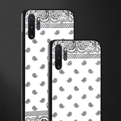 paisley white glass case for samsung galaxy note 10 plus image-2