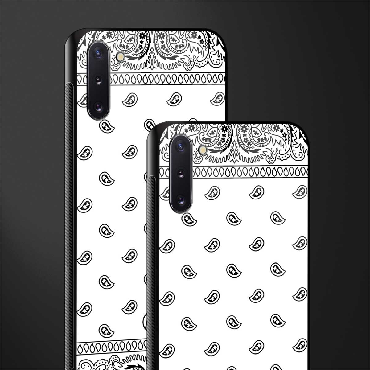 paisley white glass case for samsung galaxy note 10 image-2