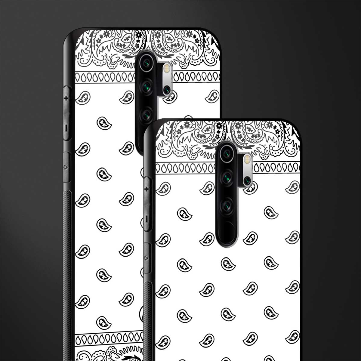 paisley white glass case for redmi note 8 pro image-2