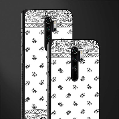 paisley white glass case for redmi note 8 pro image-2