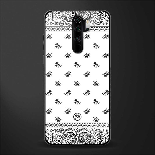 paisley white glass case for redmi note 8 pro image