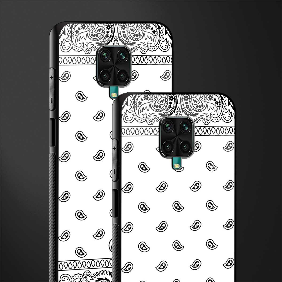 paisley white glass case for poco m2 pro image-2