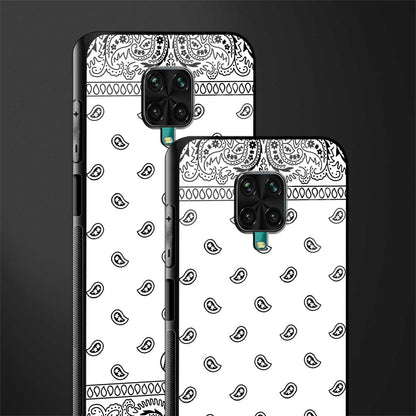 paisley white glass case for redmi note 9 pro image-2