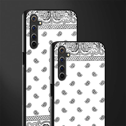 paisley white glass case for realme 6i image-2