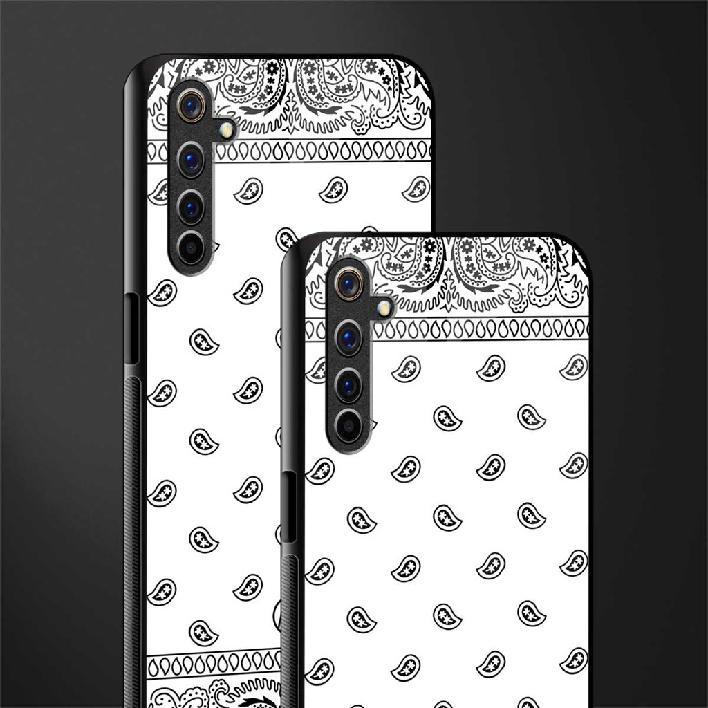 paisley white glass case for realme 6 pro image-2
