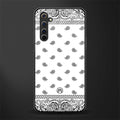 paisley white glass case for realme 6 pro image
