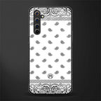 paisley white glass case for realme 6 pro image