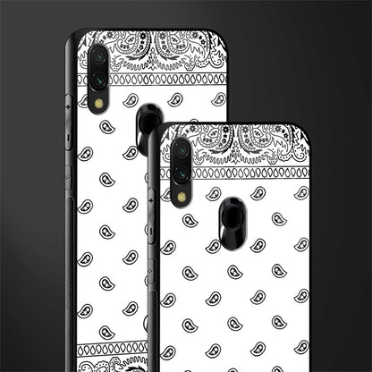 paisley white glass case for redmi 7redmi y3 image-2