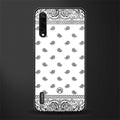 paisley white glass case for mi a3 redmi a3 image