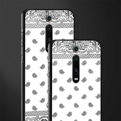 paisley white glass case for redmi k20 image-2