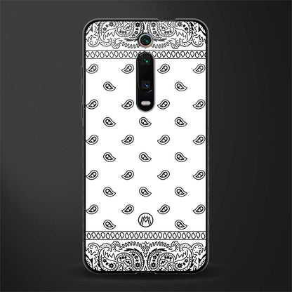 paisley white glass case for redmi k20 image