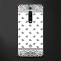 paisley white glass case for redmi k20 pro image
