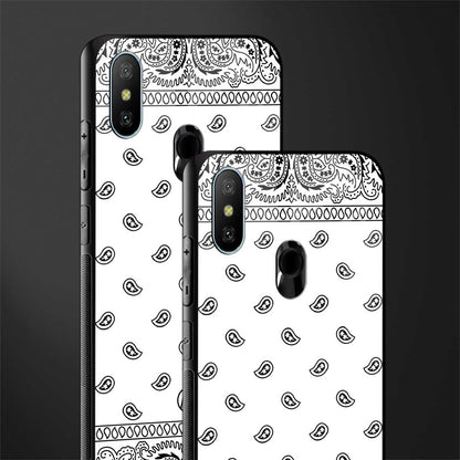 paisley white glass case for redmi 6 pro image-2