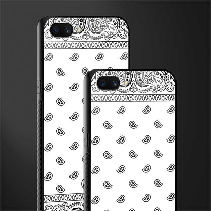 paisley white glass case for oppo a3s image-2