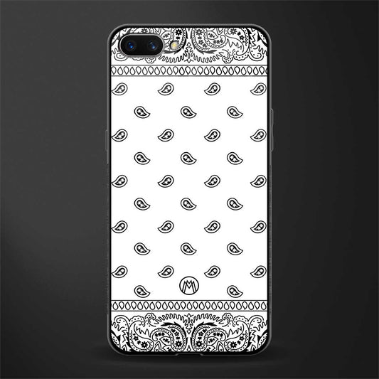 paisley white glass case for oppo a3s image