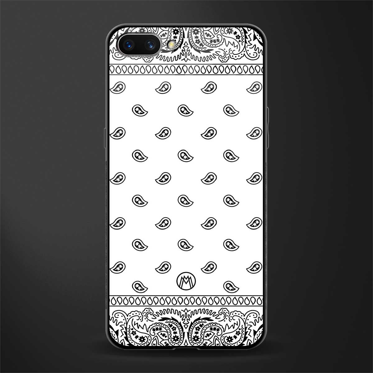 paisley white glass case for realme c1 image