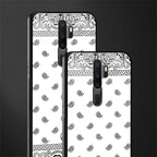 paisley white glass case for oppo a9 2020 image-2