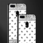 paisley white glass case for oppo a12 image-2