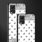 paisley white back phone cover | glass case for vivo y73
