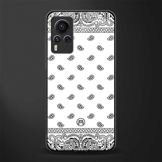 paisley white glass case for vivo x60 pro image