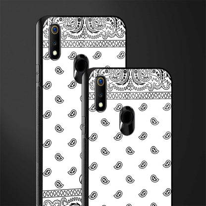 paisley white glass case for realme 3i image-2