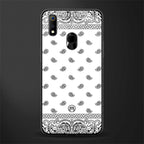 paisley white glass case for realme 3 pro image