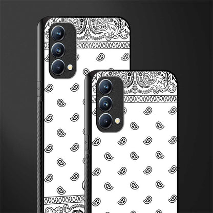 paisley white glass case for oppo f19s image-2