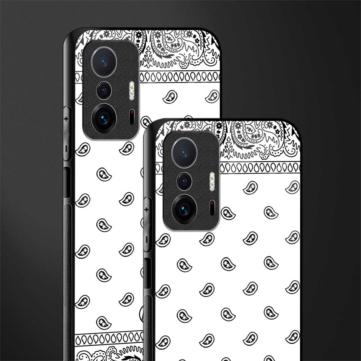 paisley white glass case for mi 11t pro 5g image-2