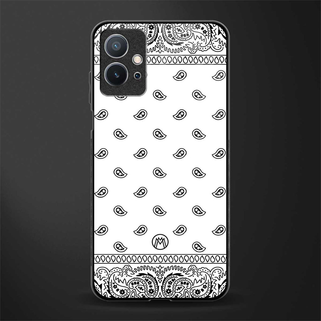 paisley white glass case for vivo t1 5g image