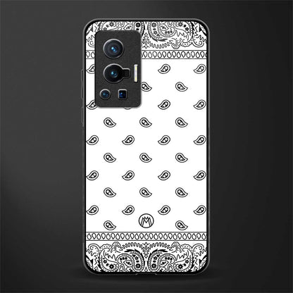 paisley white glass case for vivo x70 pro image