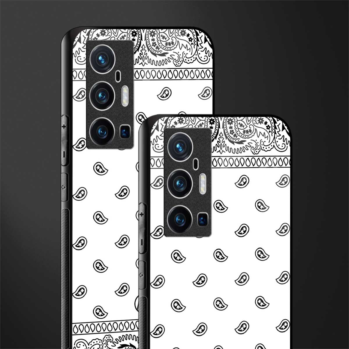 paisley white glass case for vivo x70 pro plus image-2