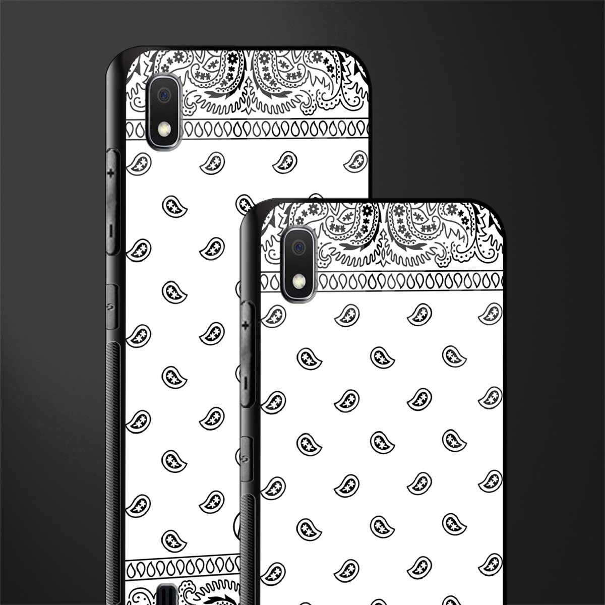 paisley white glass case for samsung galaxy a10 image-2