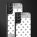 paisley white glass case for samsung galaxy s22 plus 5g image-2