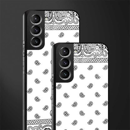 paisley white glass case for samsung galaxy s22 plus 5g image-2