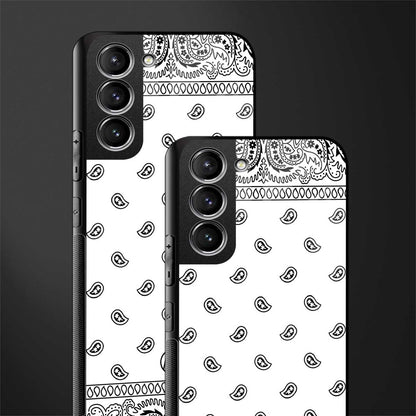 paisley white glass case for samsung galaxy s21 plus image-2