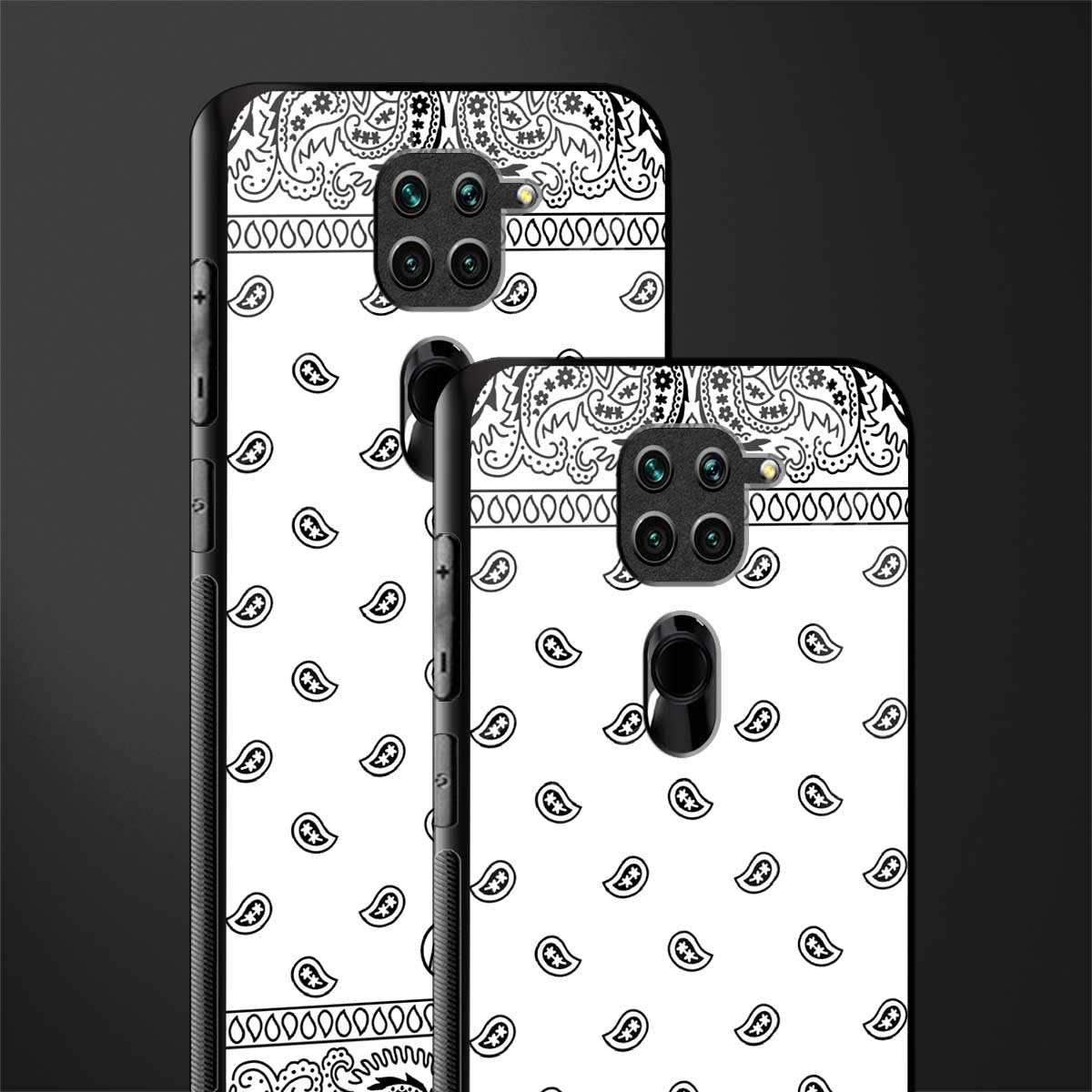 paisley white glass case for redmi note 9 image-2