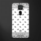 paisley white glass case for redmi note 9 image