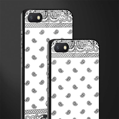 paisley white glass case for redmi 6a image-2