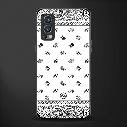 paisley white glass case for oneplus nord 2 5g image