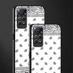 paisley white glass case for redmi note 11 pro image-2