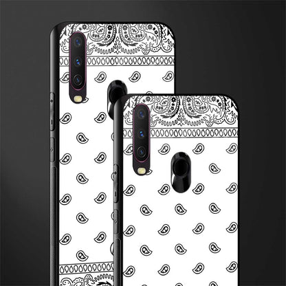 paisley white glass case for vivo y17 image-2