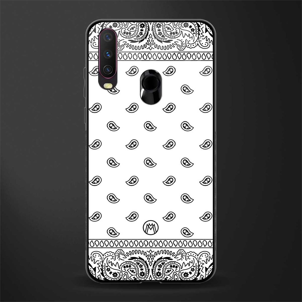 paisley white glass case for vivo y15 image
