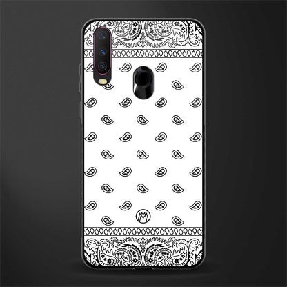 paisley white glass case for vivo y17 image