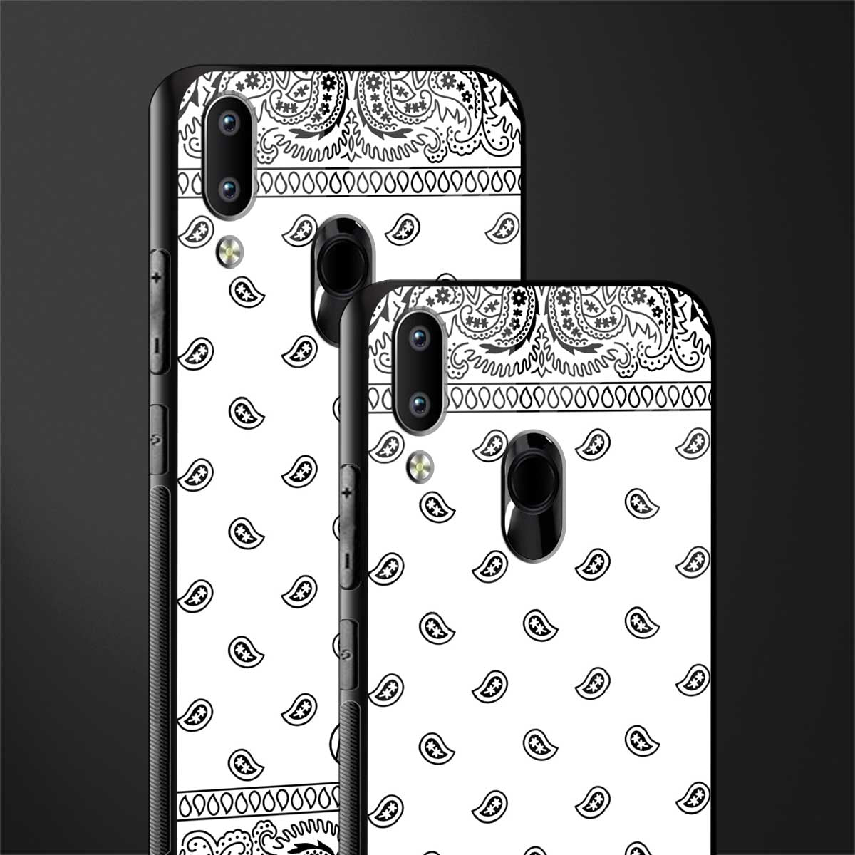 paisley white glass case for vivo y95 image-2