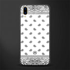 paisley white glass case for vivo v11 pro image