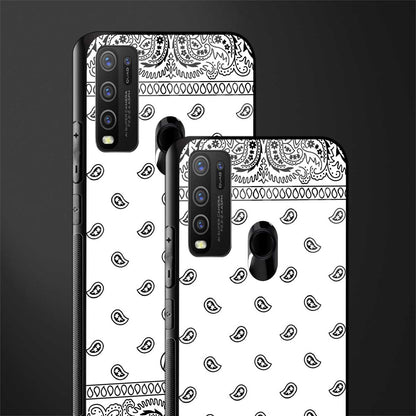 paisley white glass case for vivo y30 image-2