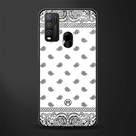 paisley white glass case for vivo y30 image